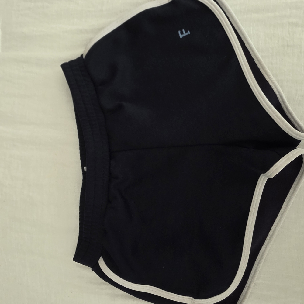 Frame Denim Dark Blue Shorts with White Accent